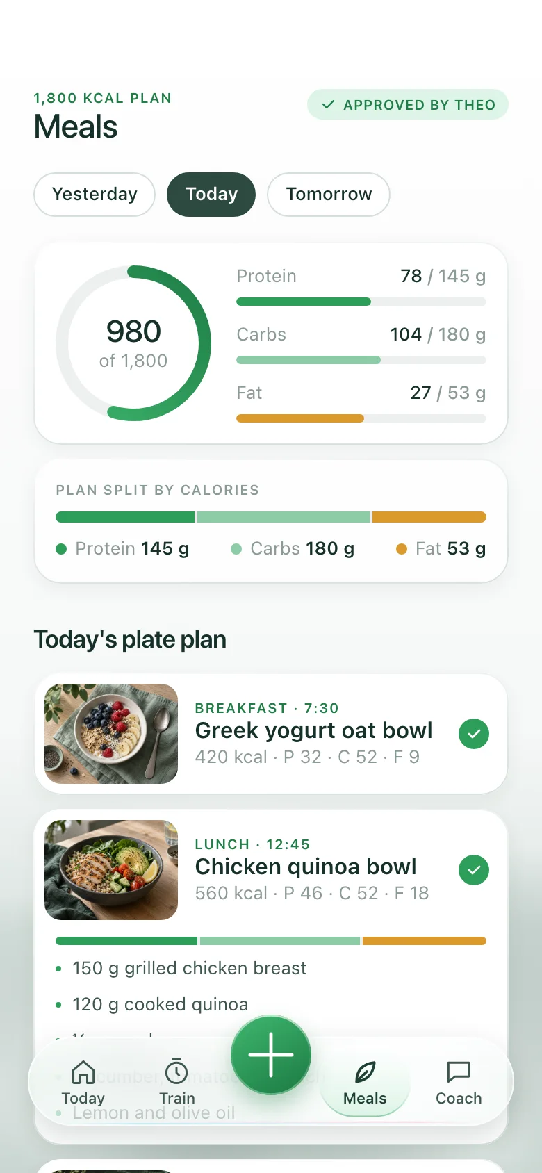 Verdelo (AI Online Coaching & Check-ins) — Meals