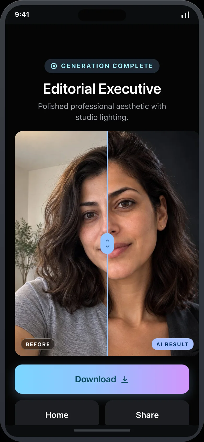 Sittera (AI Headshot Studio) — Result