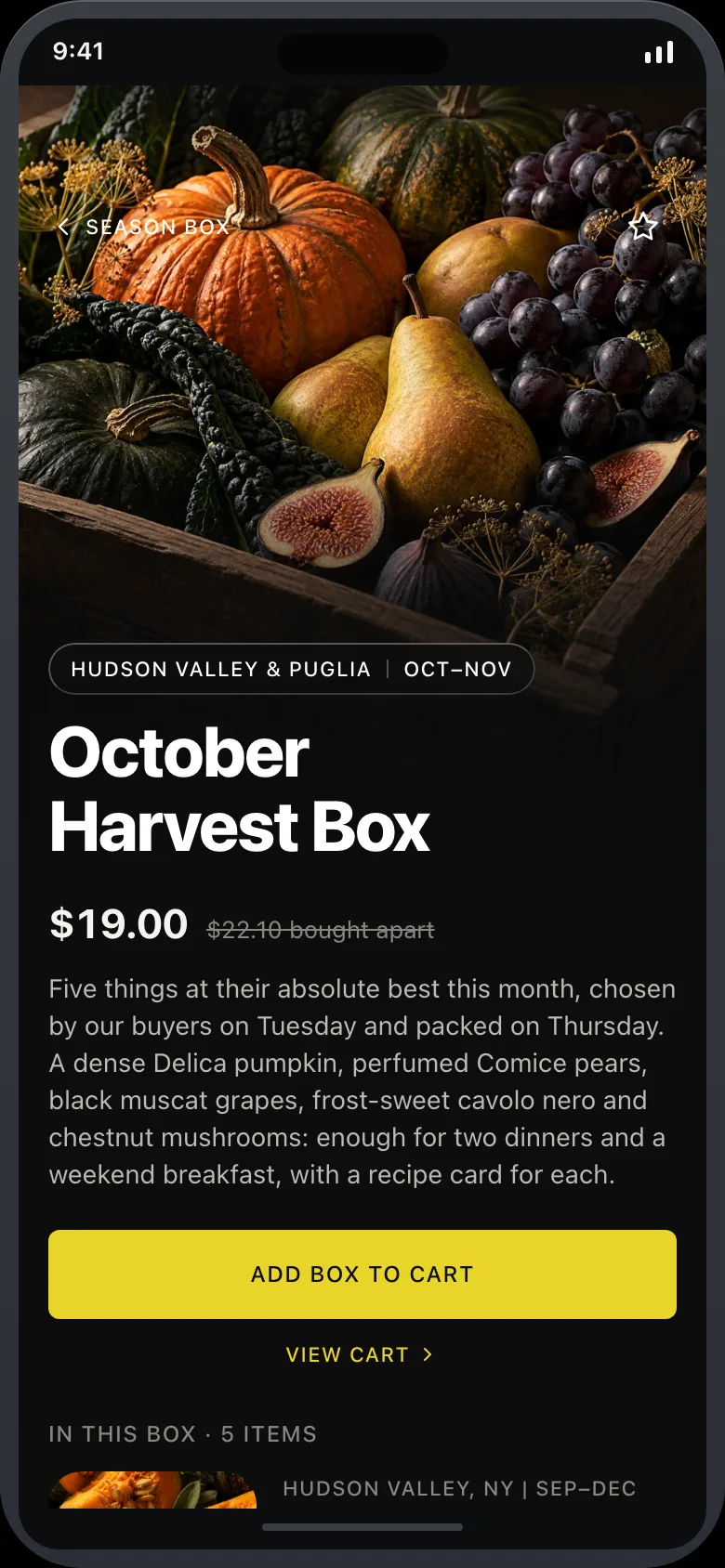 Harvo (AI Grocery Delivery & Recipe-to-Cart) — Box