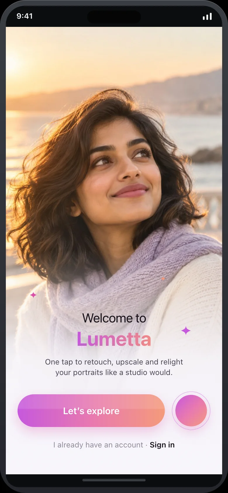 Lumetta (AI Photo Retouch) — Welcome