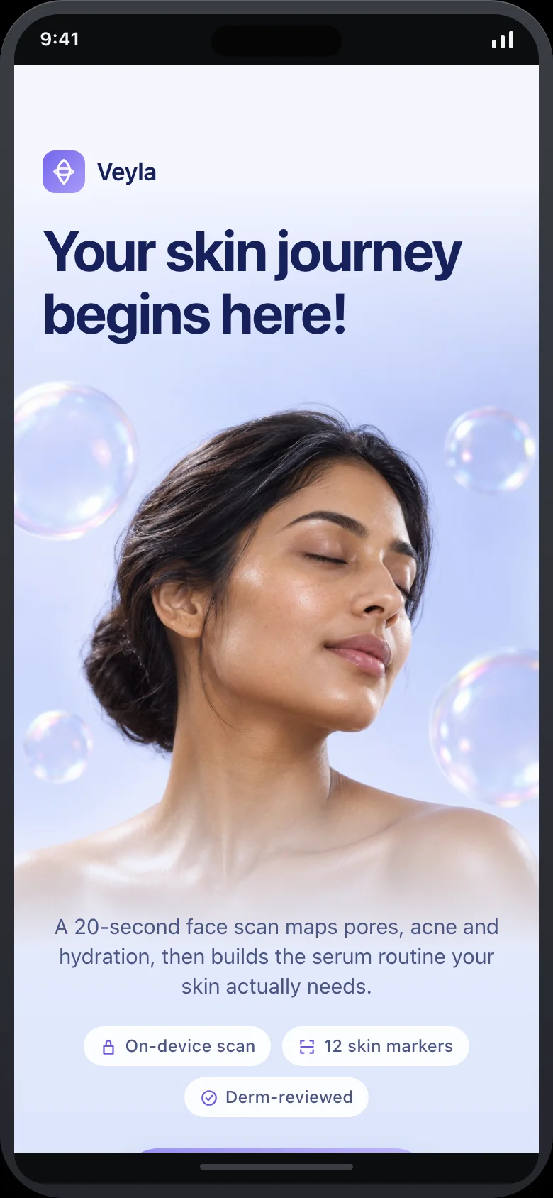 Veyla (AI Skin Analyzer) — Welcome