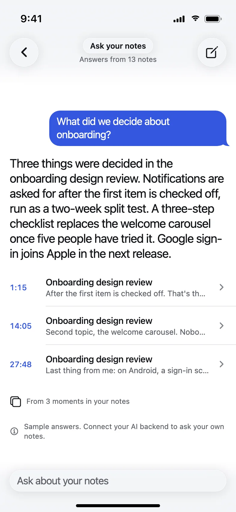 Murmur AI Voice Notes and Meeting Notes App — Ask your notes anything