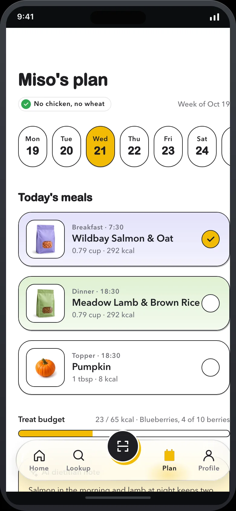 Snoutly (AI Pet Food Scanner) — Planner