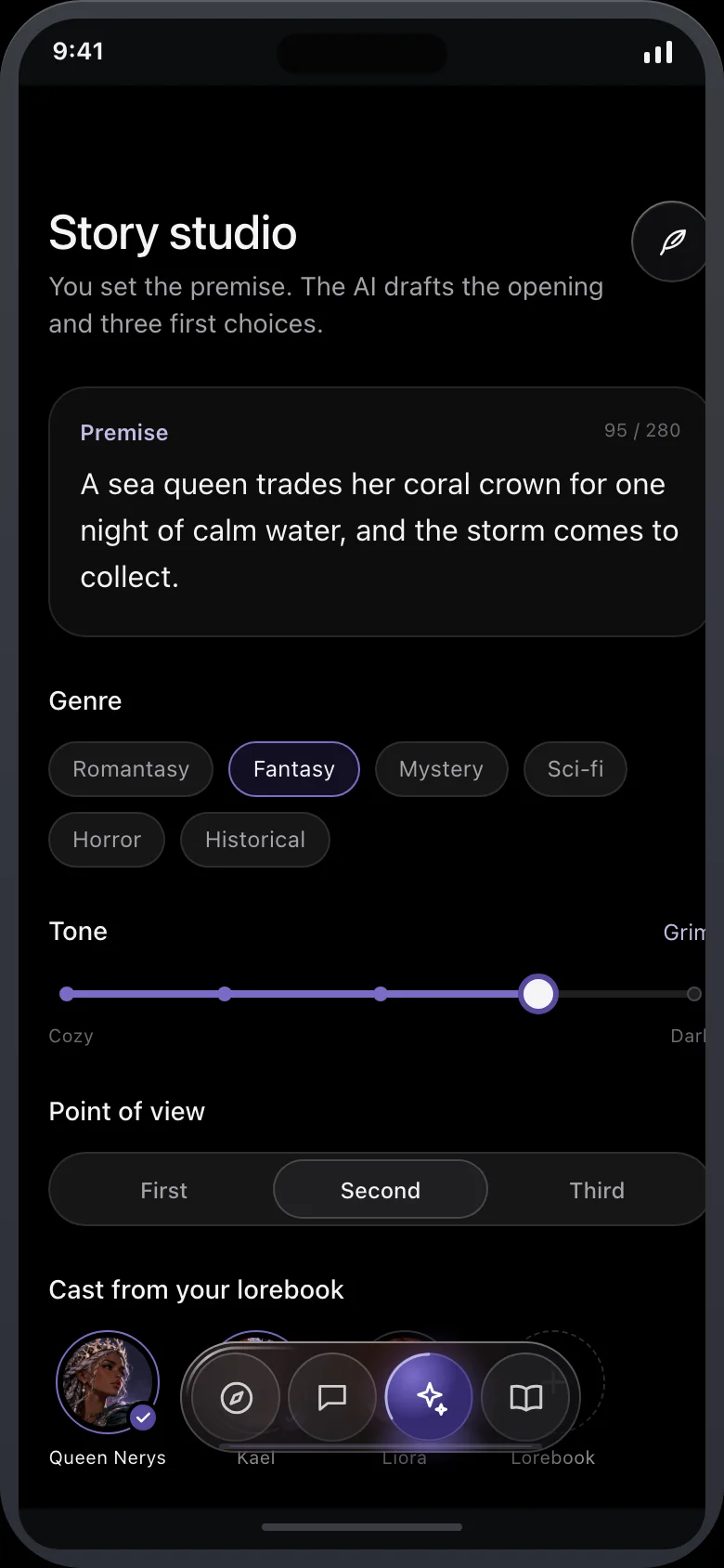 Talewyn (AI Story & Roleplay) — Create