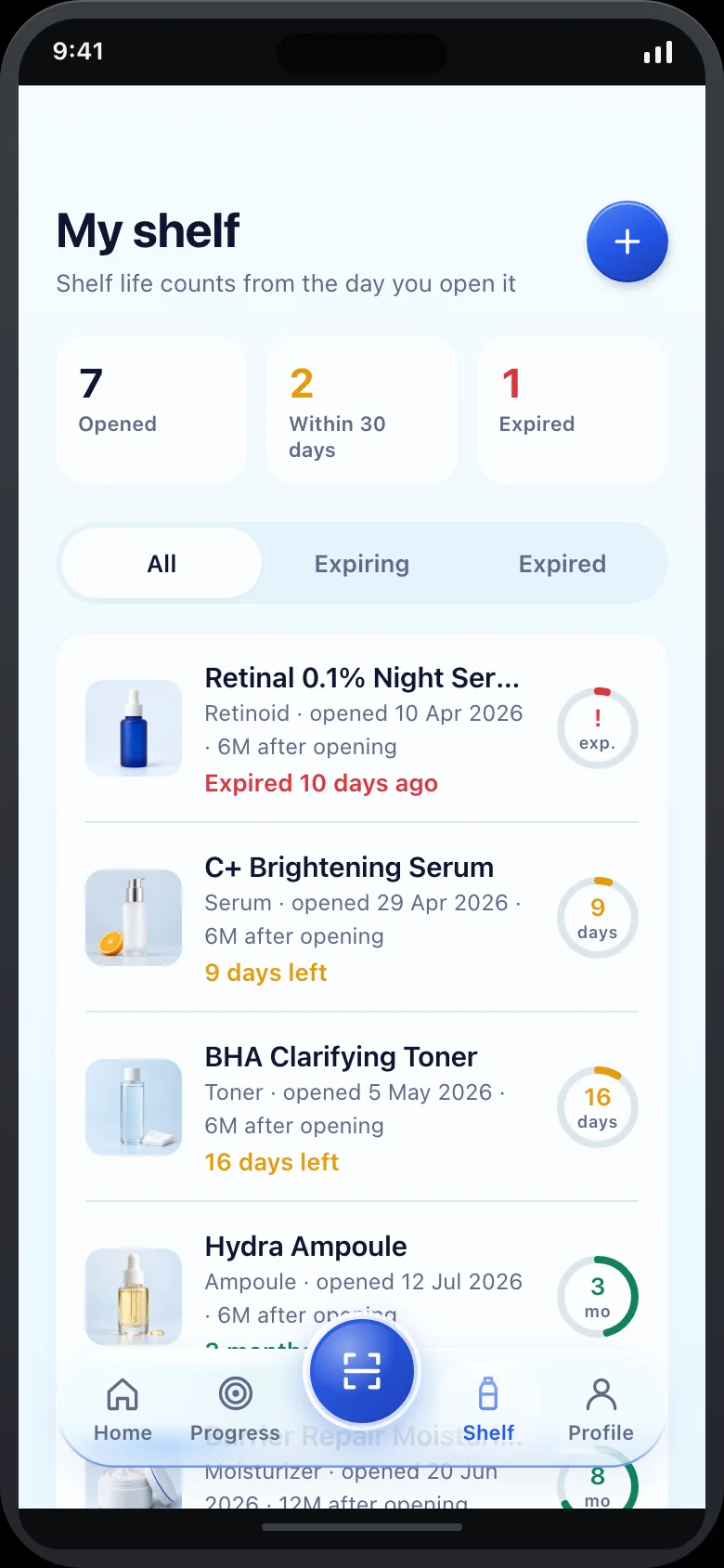 Dewlog (AI Skin Diary & Trigger Tracker) — Shelf