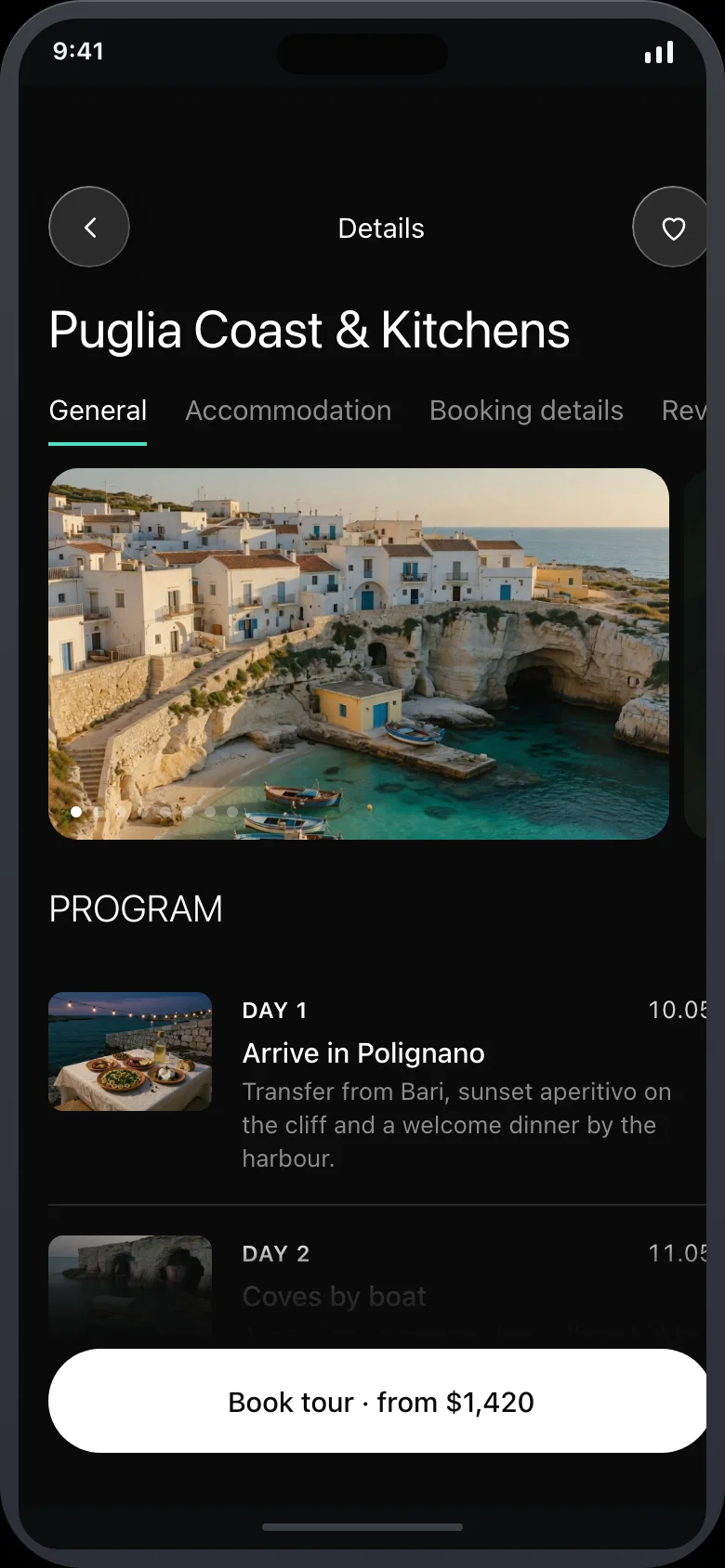Aurevo (AI Tour Booking & Trip Matcher) — Tour Program