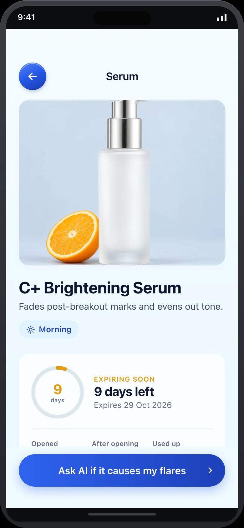 Dewlog (AI Skin Diary & Trigger Tracker) — Product Detail