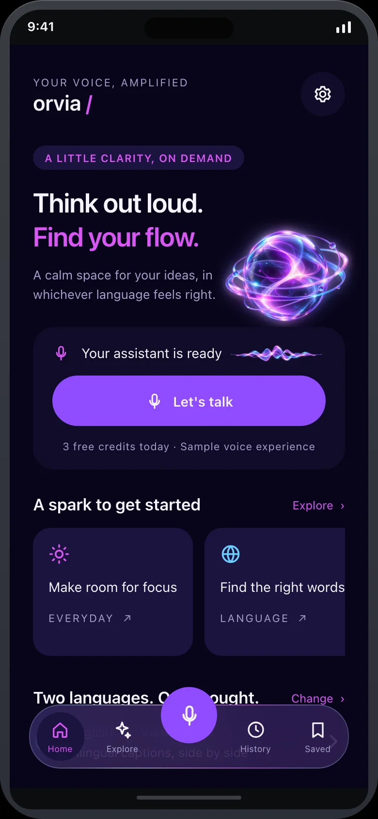 Orvia Voice — Home