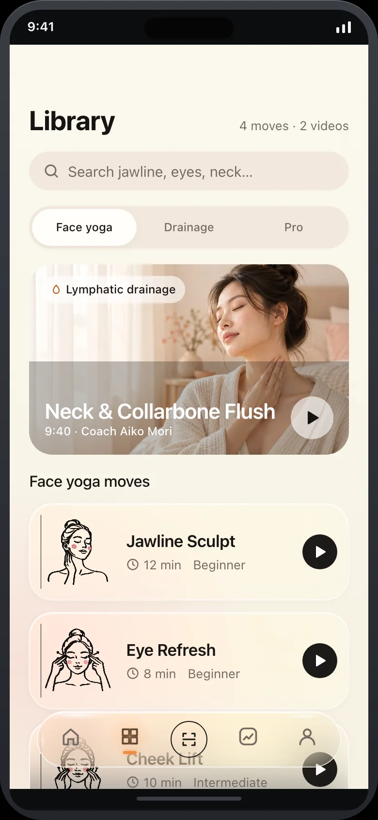 Mirelle (AI Face Yoga & Facial Aesthetics) — Library