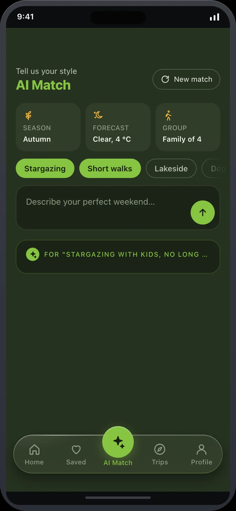 Fernlo (AI Glamping & Campsite Booking) — Ai Match