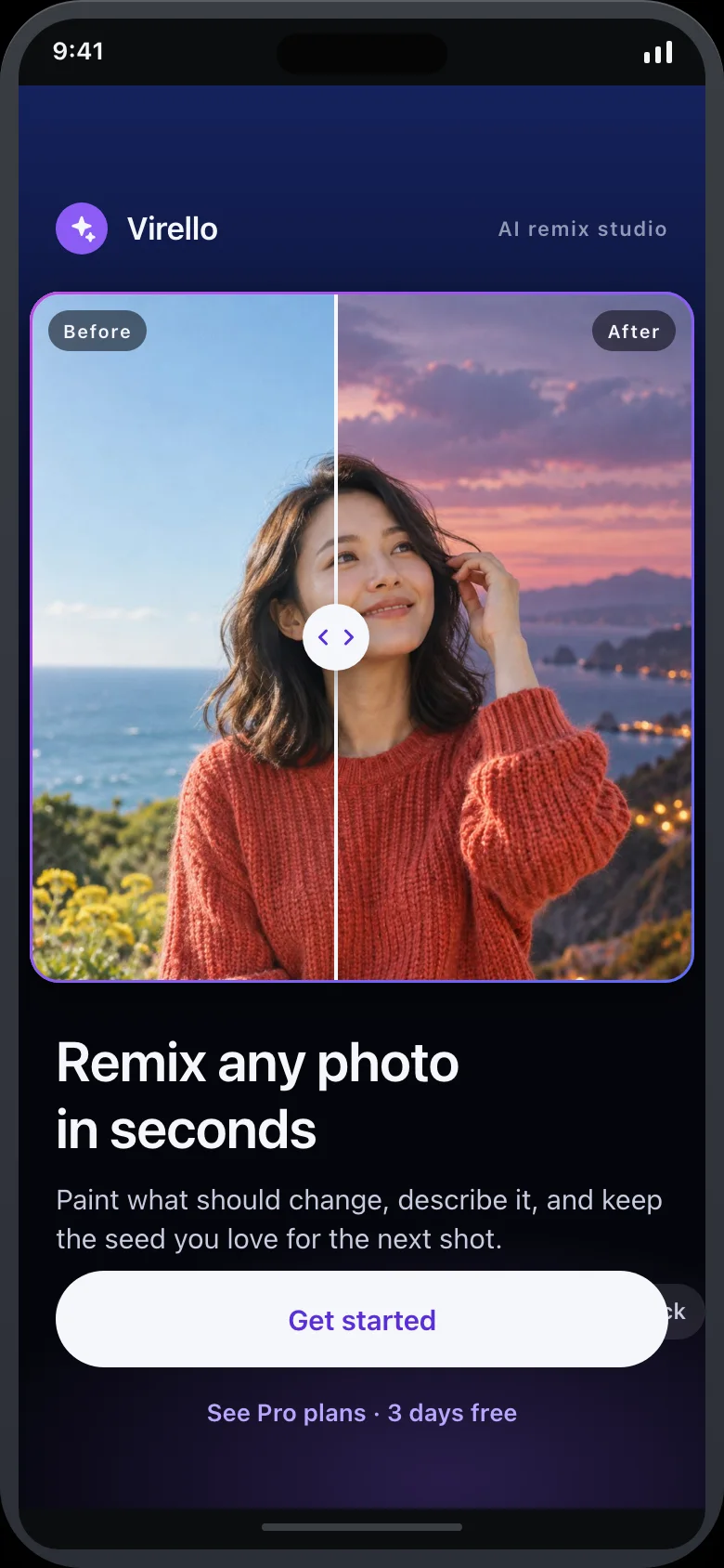 Virello (AI Image Remix Studio) — Welcome