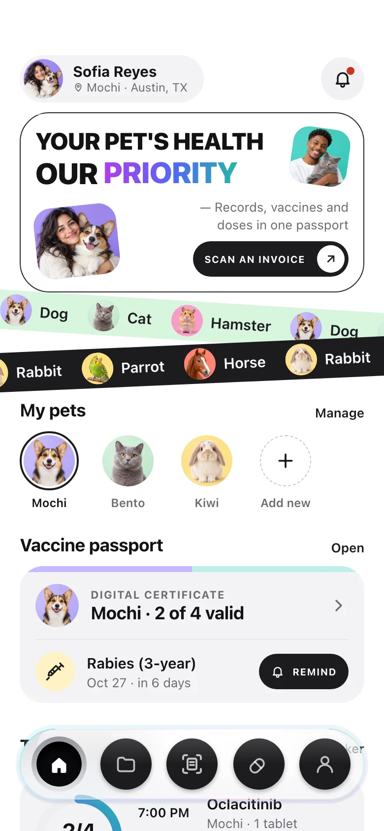 Pawvia (Pet Health Passport) — Home