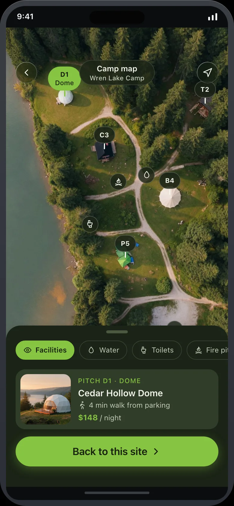 Fernlo (AI Glamping & Campsite Booking) — Site Map