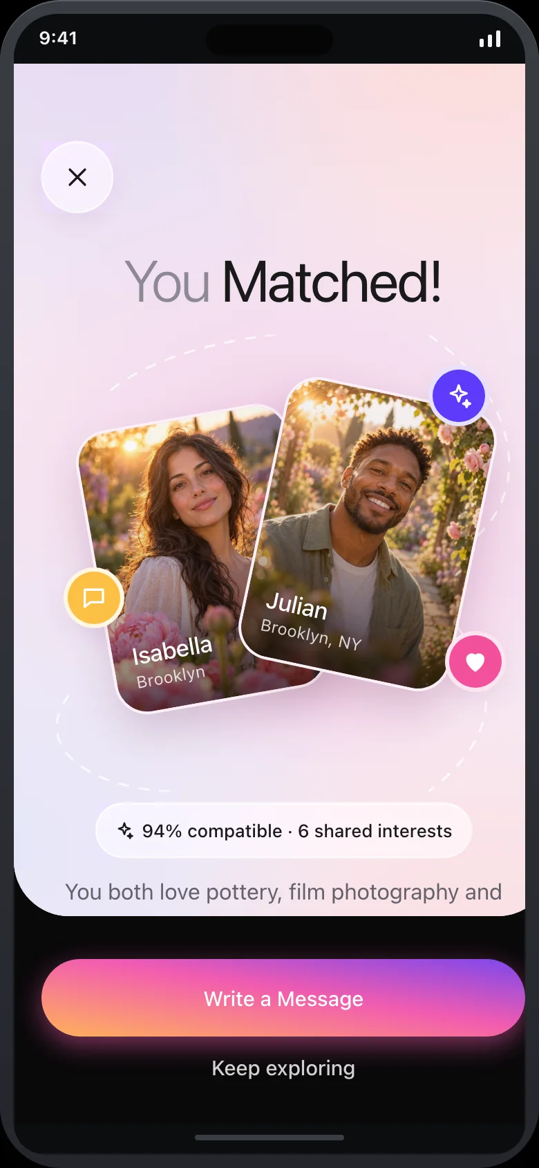 Kismara (AI Matchmaking) — Matched