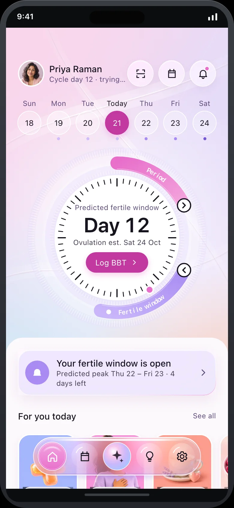 Ovaya (AI Fertility, BBT & Conception Coach) — Home