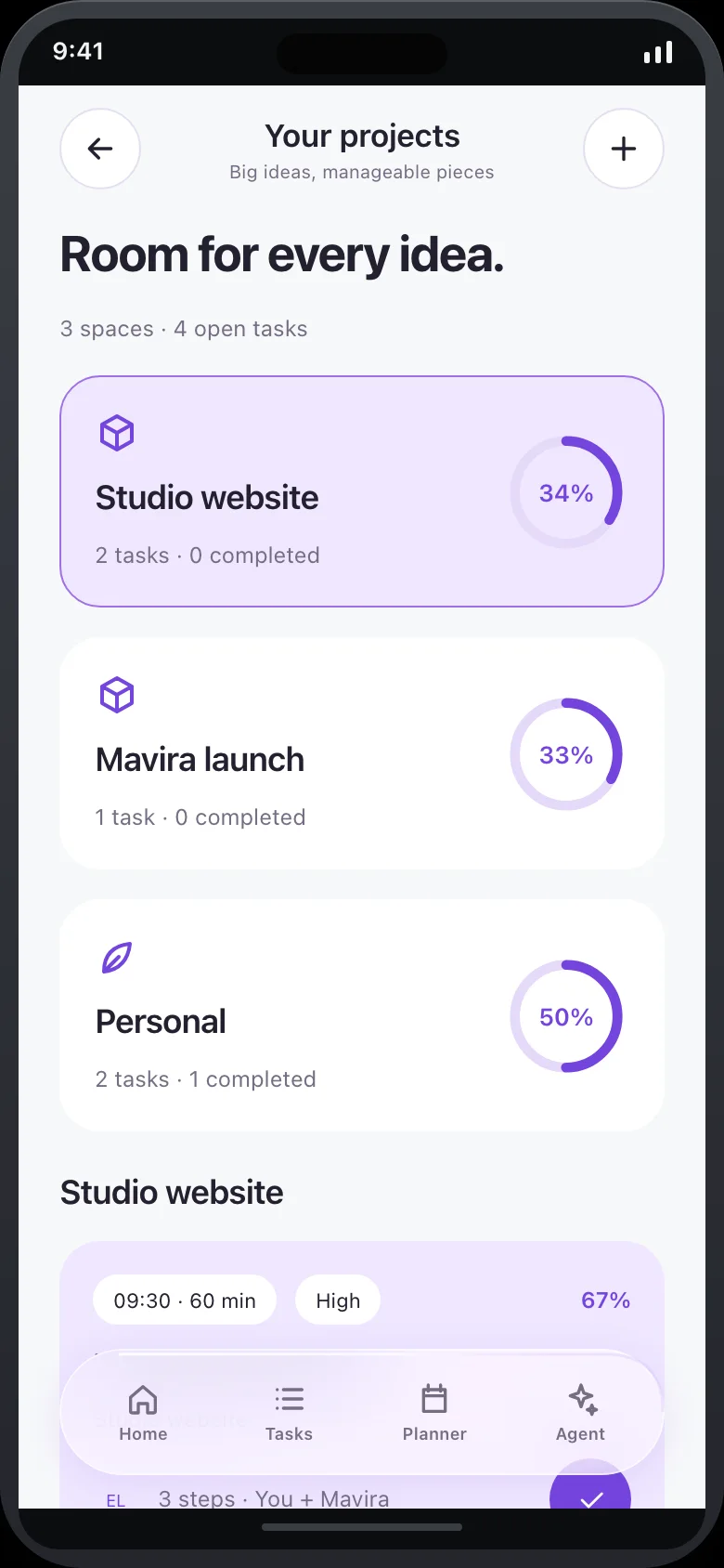 Mavira Tasks — Projects