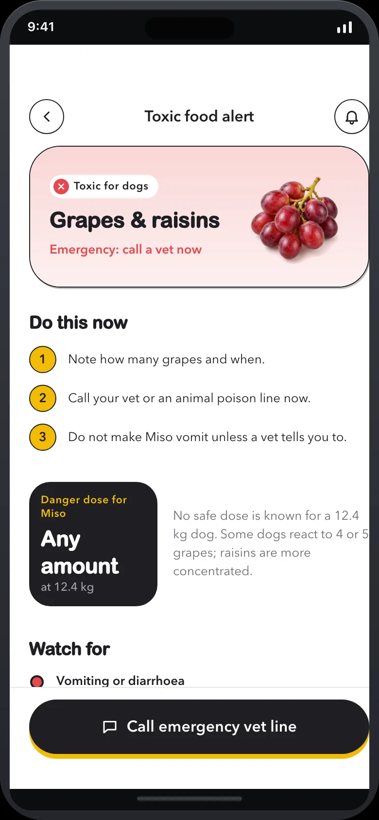 Snoutly (AI Pet Food Scanner) — Toxic Alert