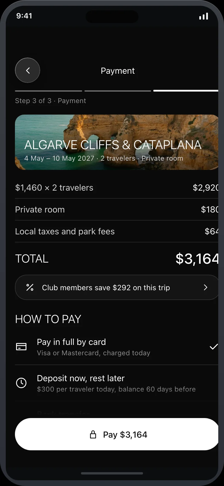 Aurevo (AI Tour Booking & Trip Matcher) — Payment
