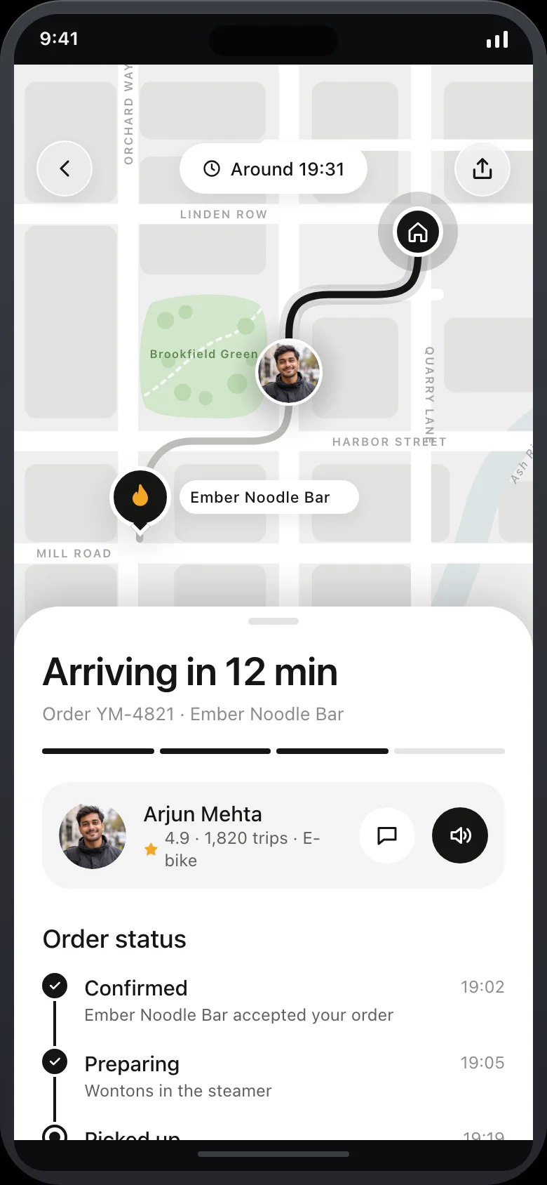 Yumora (AI Food Delivery Marketplace) — Tracking