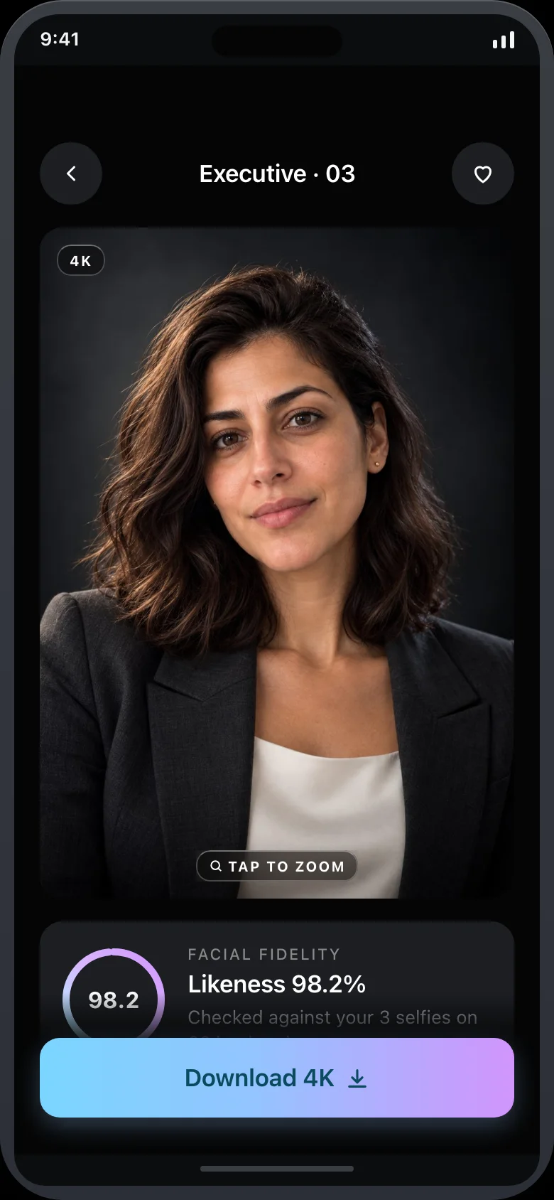 Sittera (AI Headshot Studio) — Photo Detail