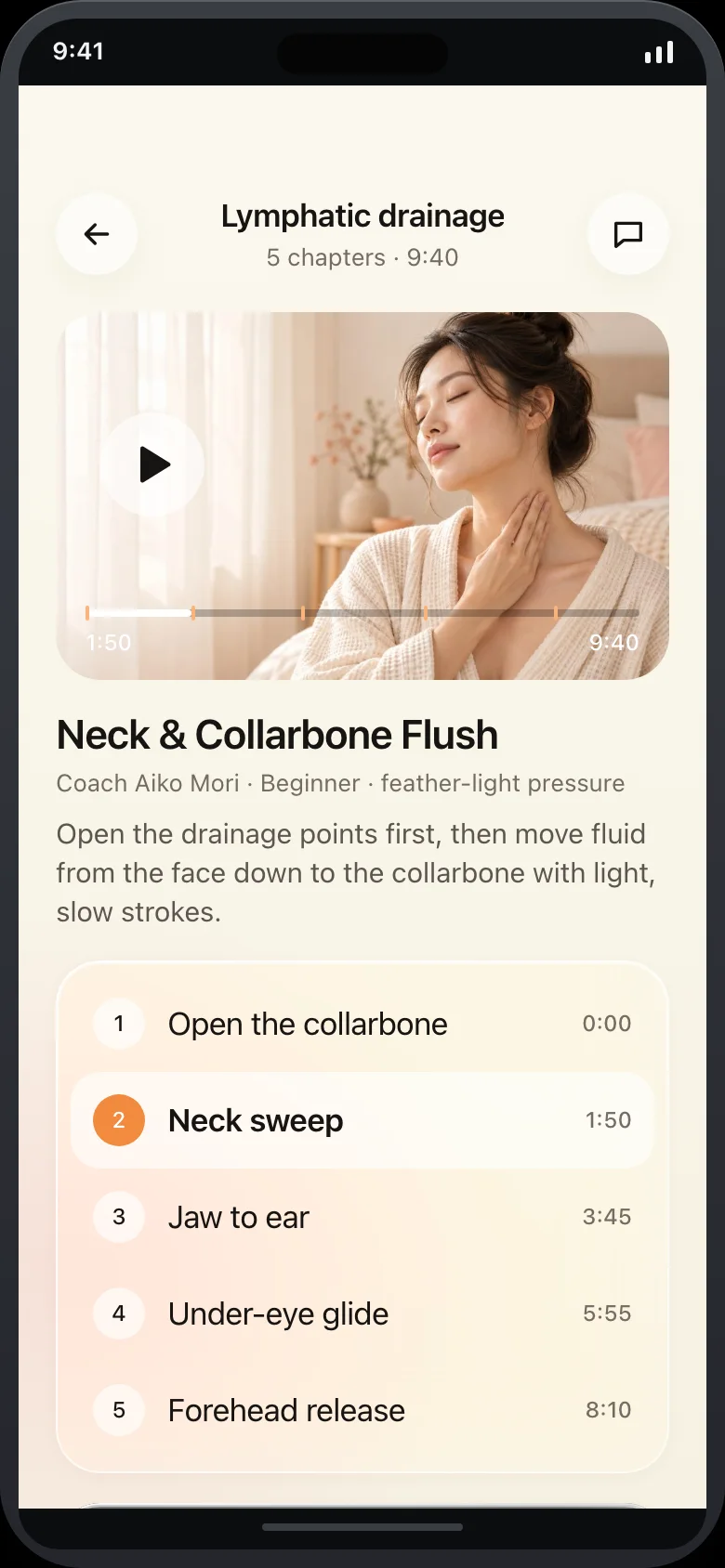 Mirelle (AI Face Yoga & Facial Aesthetics) — Drainage