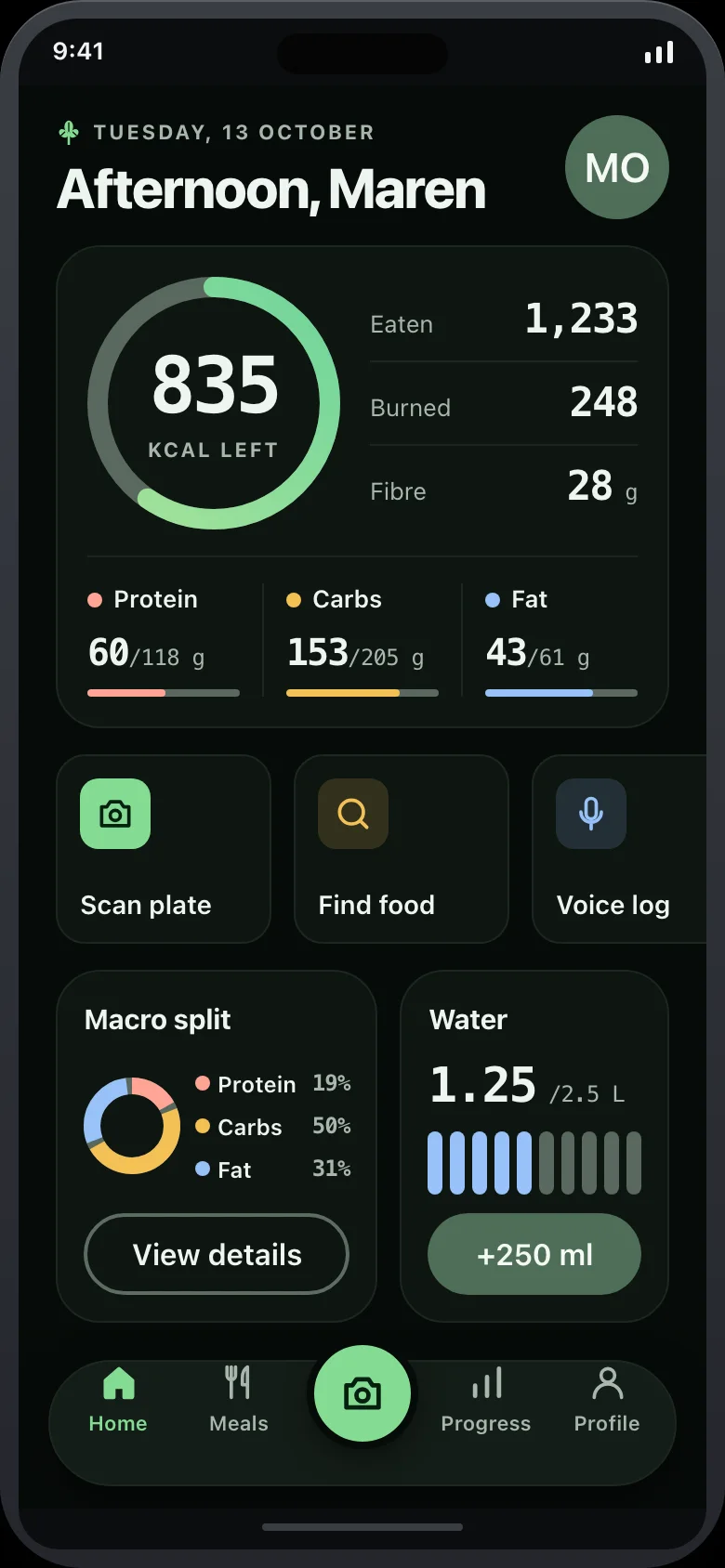 Chervil (Calorie & Macro Tracker) — Home