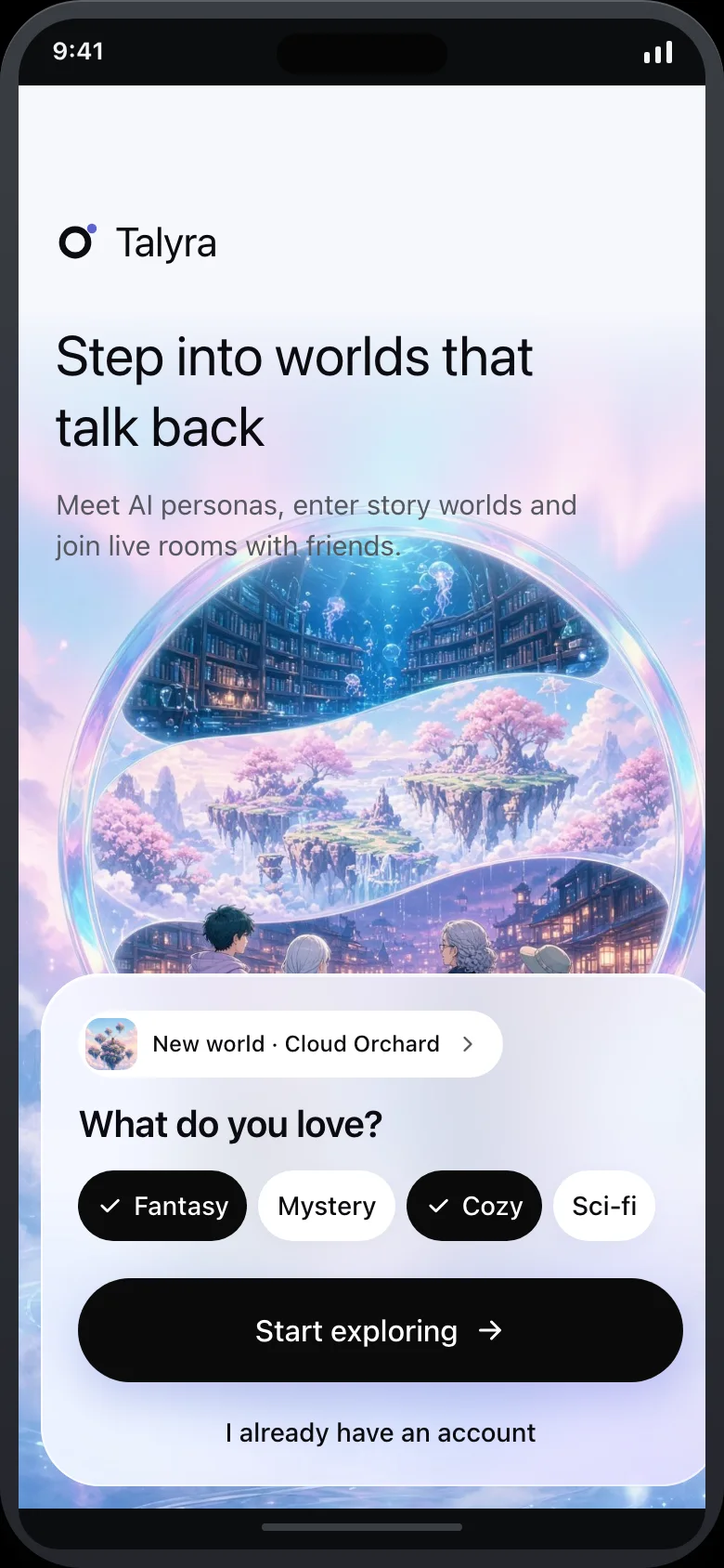 Talyra (AI Persona World) — Welcome