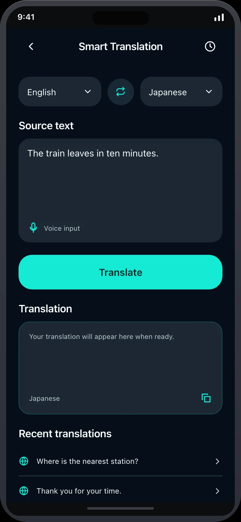 Loryva — Multimodal AI Assistant — Translate