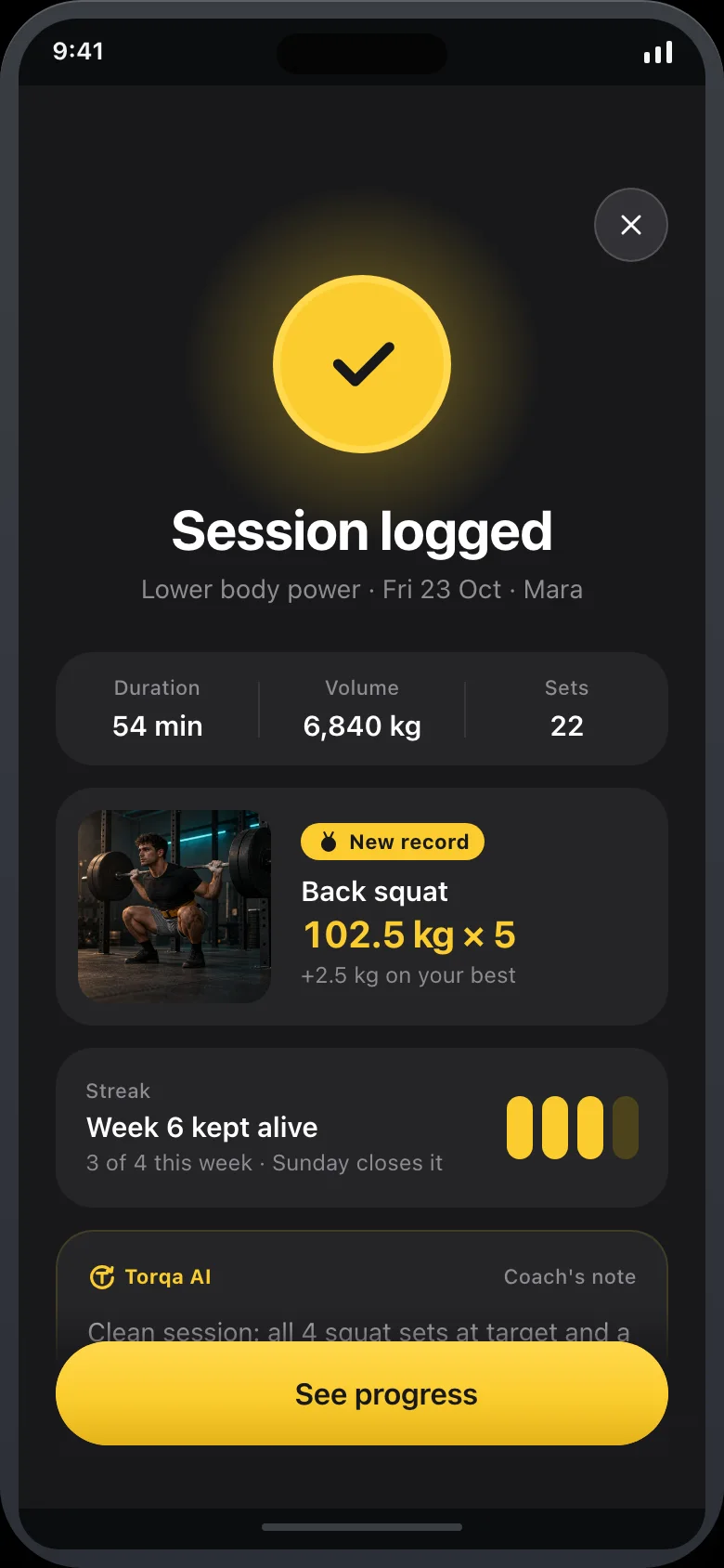 Torqa (AI Gym Membership & Program Builder) — Summary