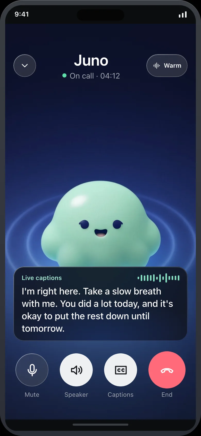Mimbly (AI Companion) — Voice Call