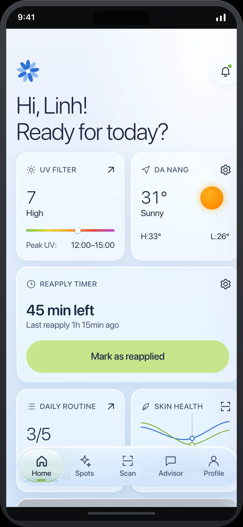 Shadelle (AI Melanin, UV & Sun Care Advisor) — Home