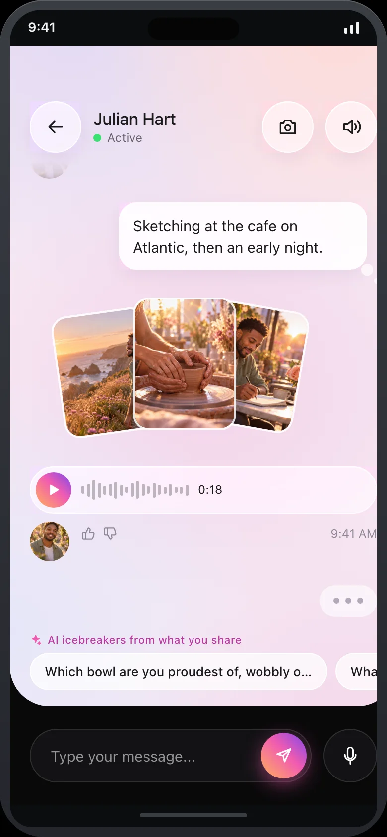 Kismara (AI Matchmaking) — Chat