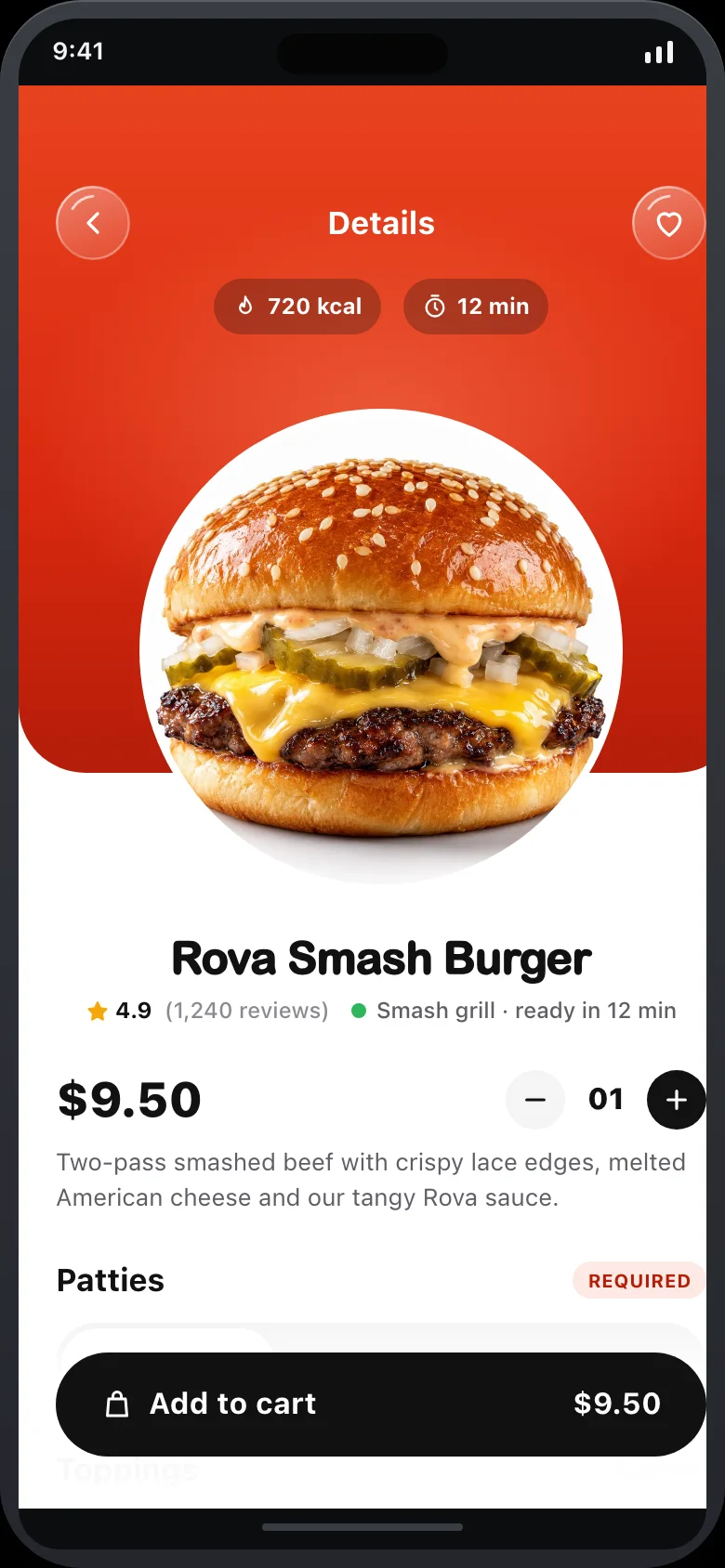 Kravaro Kitchen (Burger & Pizza Ordering) — Dish