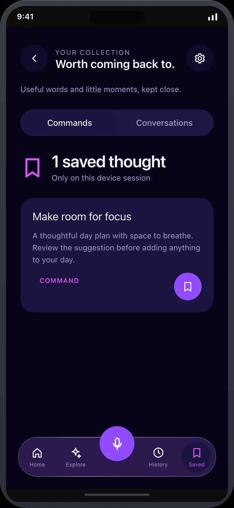 Orvia Voice — Favorites