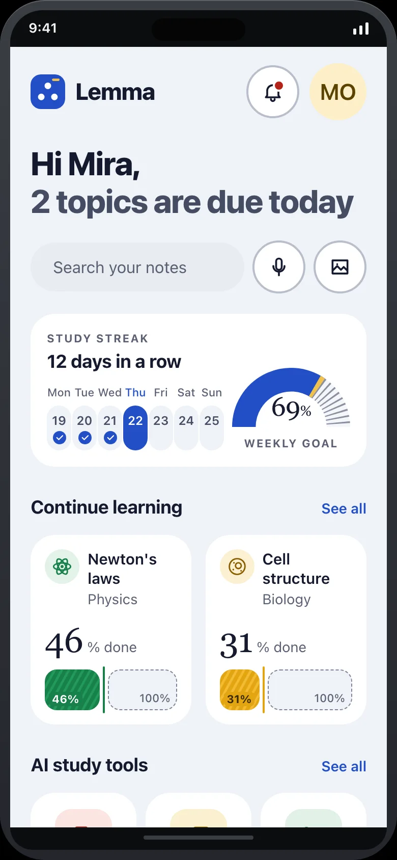Lemma (AI Study Summaries & Formula Quiz) — Home