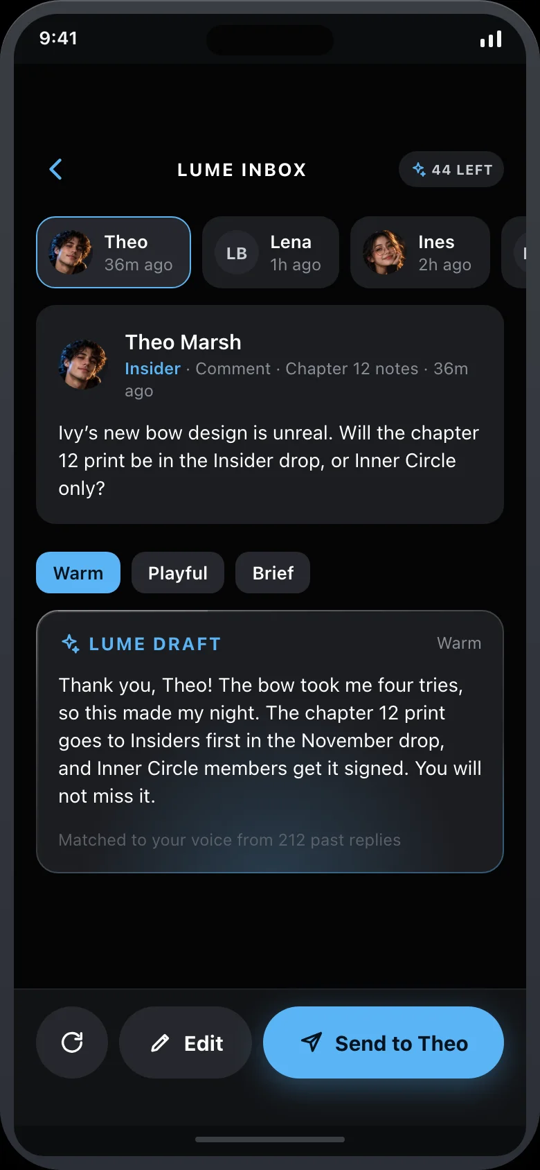 Fanlume (AI Creator Fan Club & Membership) — Ai Replies