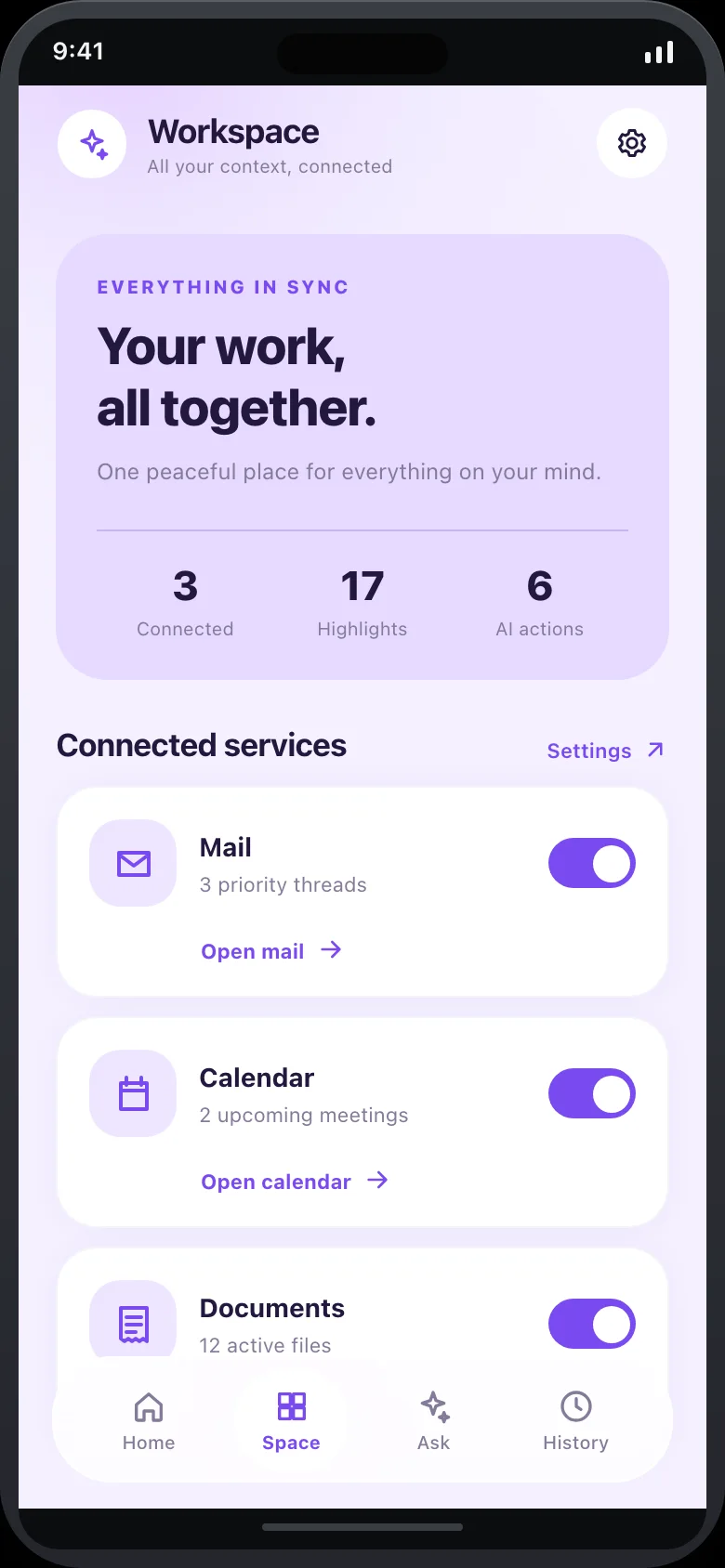 Velora Ambient AI — Workspace