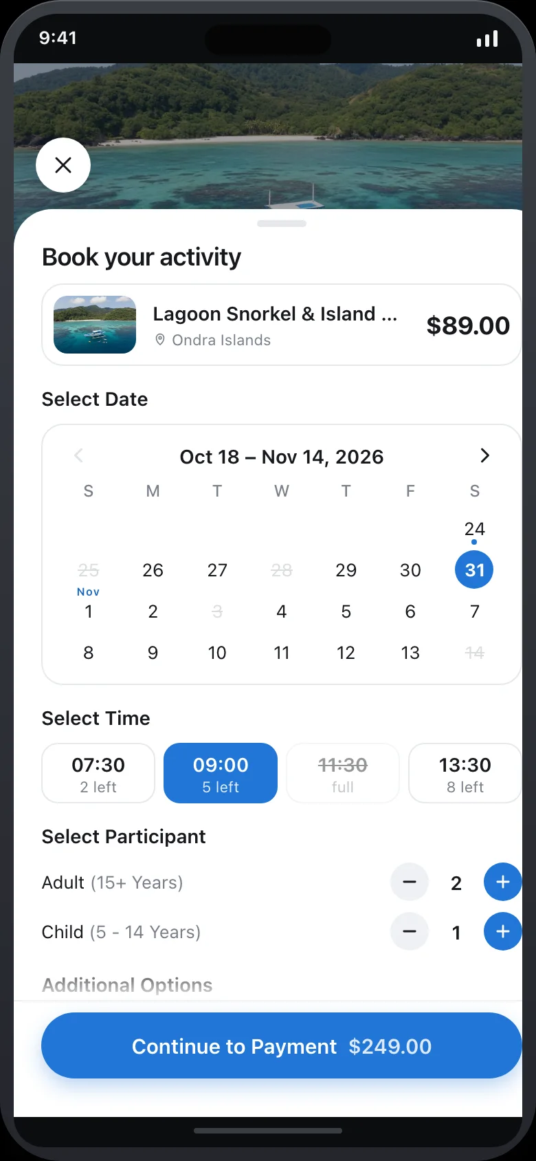 Tidevo (AI Local Experiences) — Booking