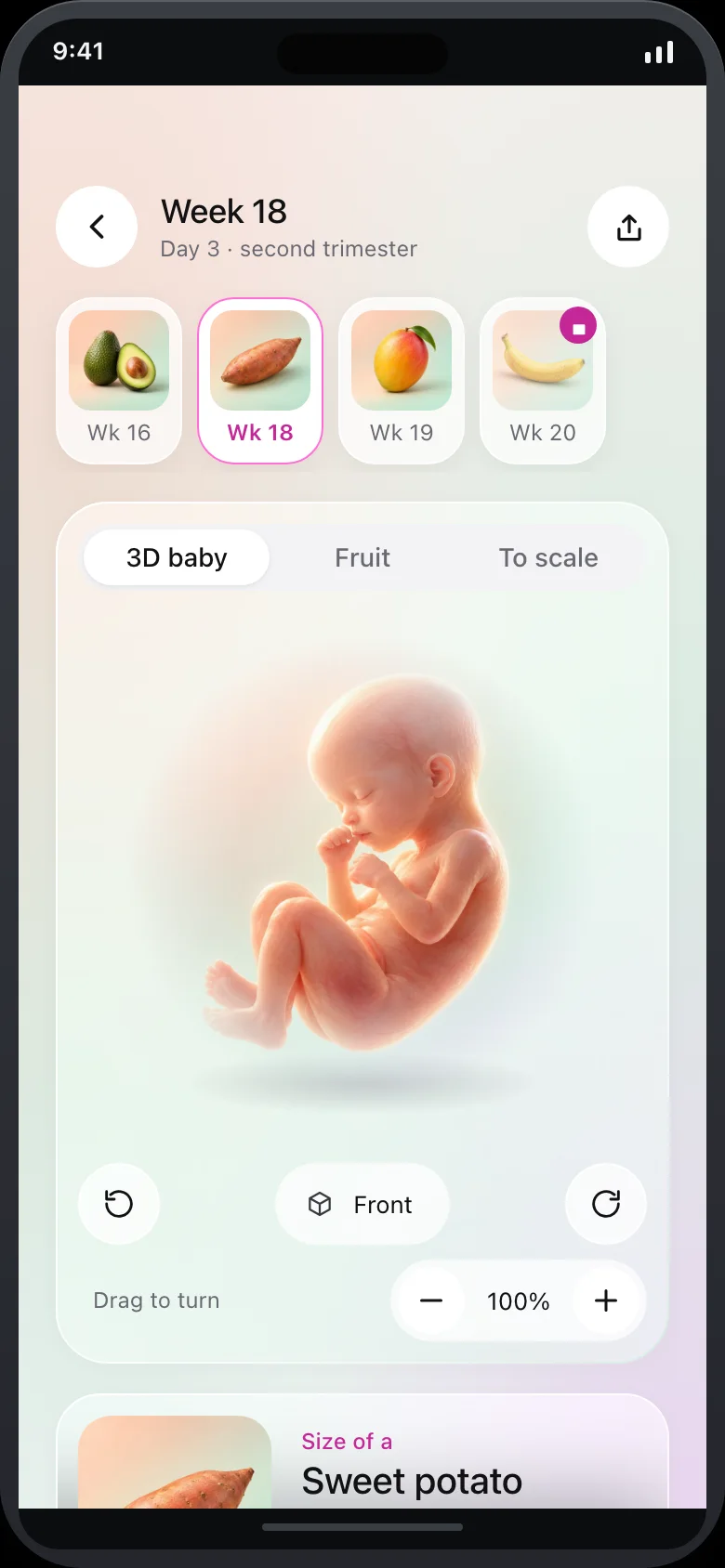 Nestlune (AI Pregnancy Companion) — Week Detail