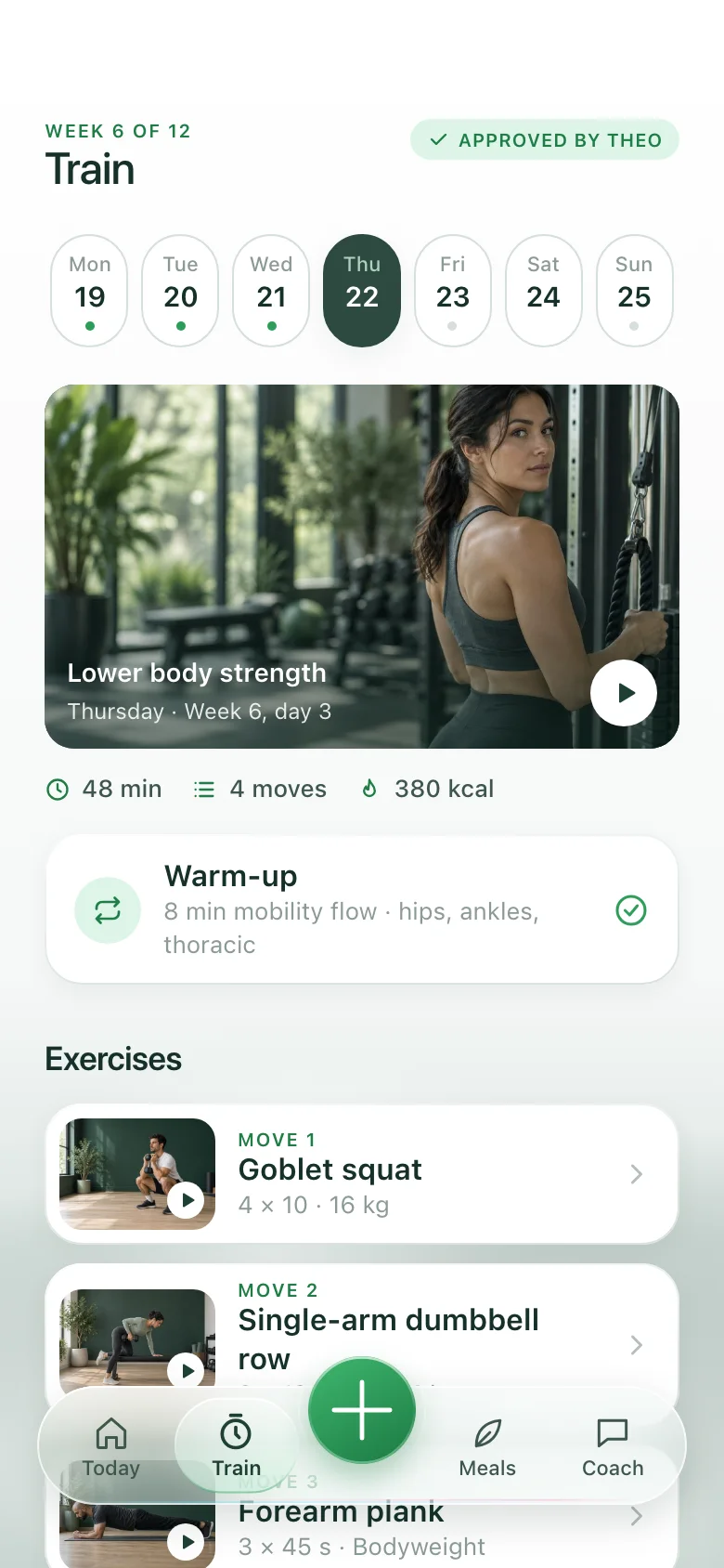 Verdelo (AI Online Coaching & Check-ins) — Workout