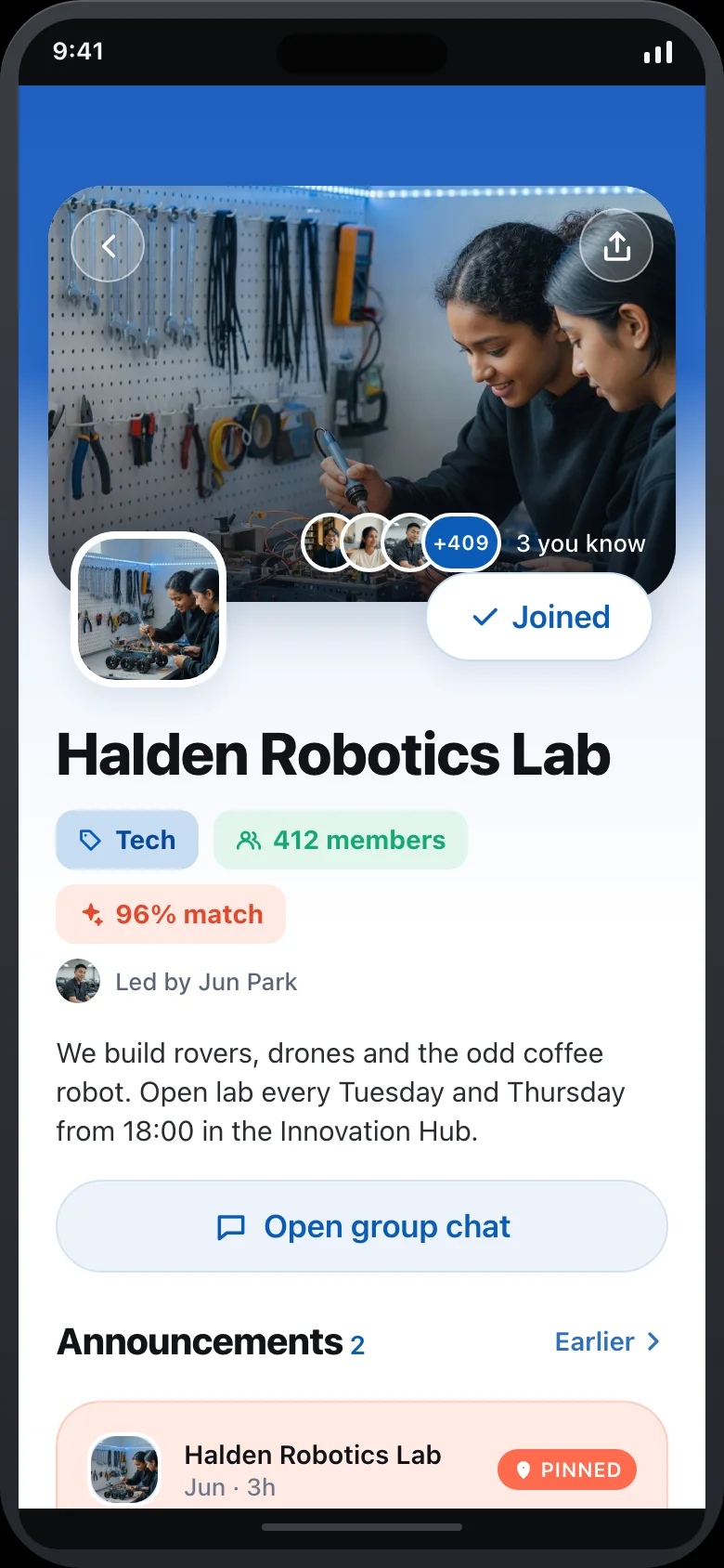 Campora (AI Campus Social Network) — Club