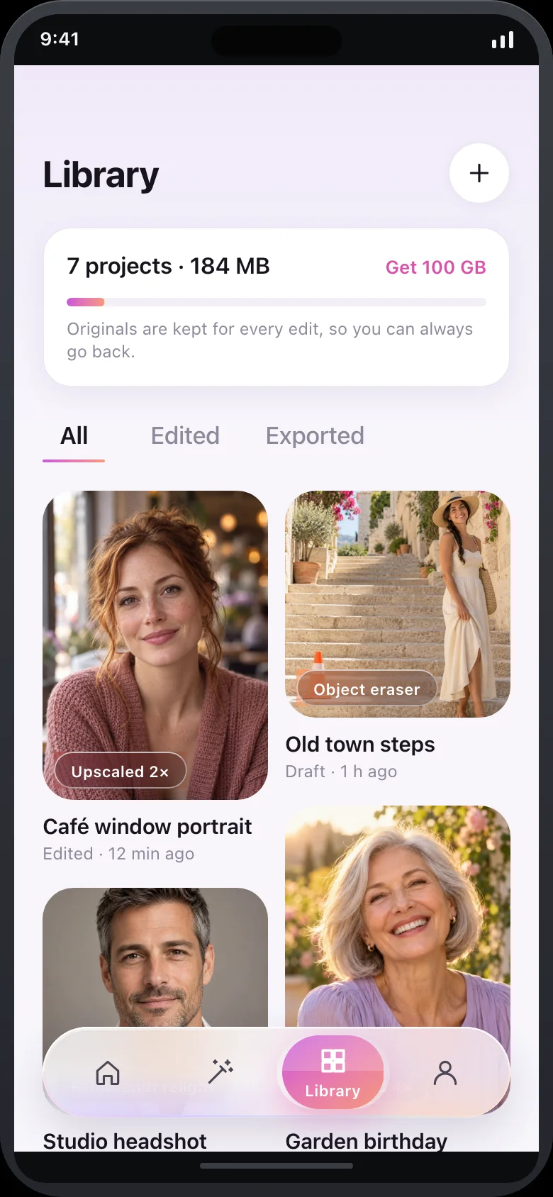 Lumetta (AI Photo Retouch) — Library