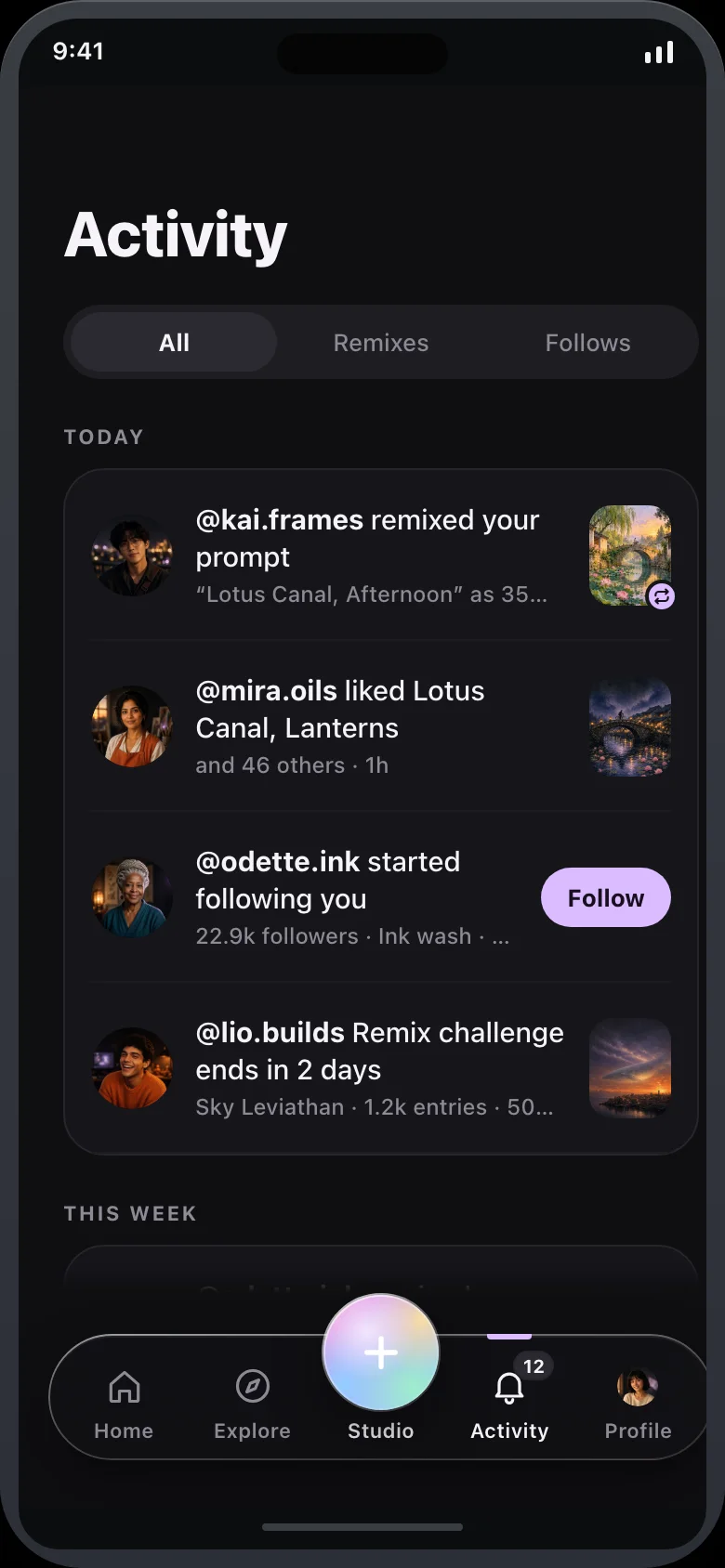 Velmuse (AI Art Prompt Community) — Activity
