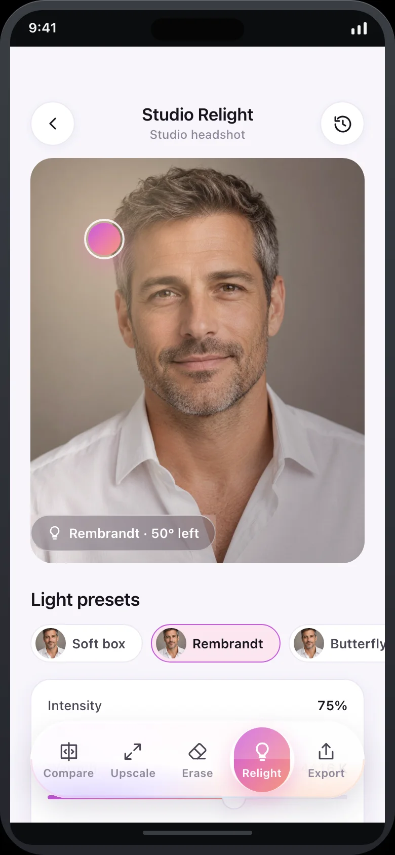 Lumetta (AI Photo Retouch) — Relight