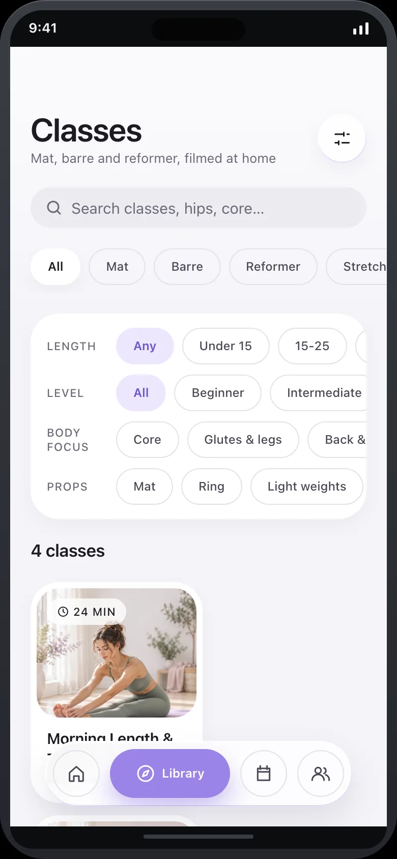 Plielle (AI Pilates & Barre Home Studio) — Library