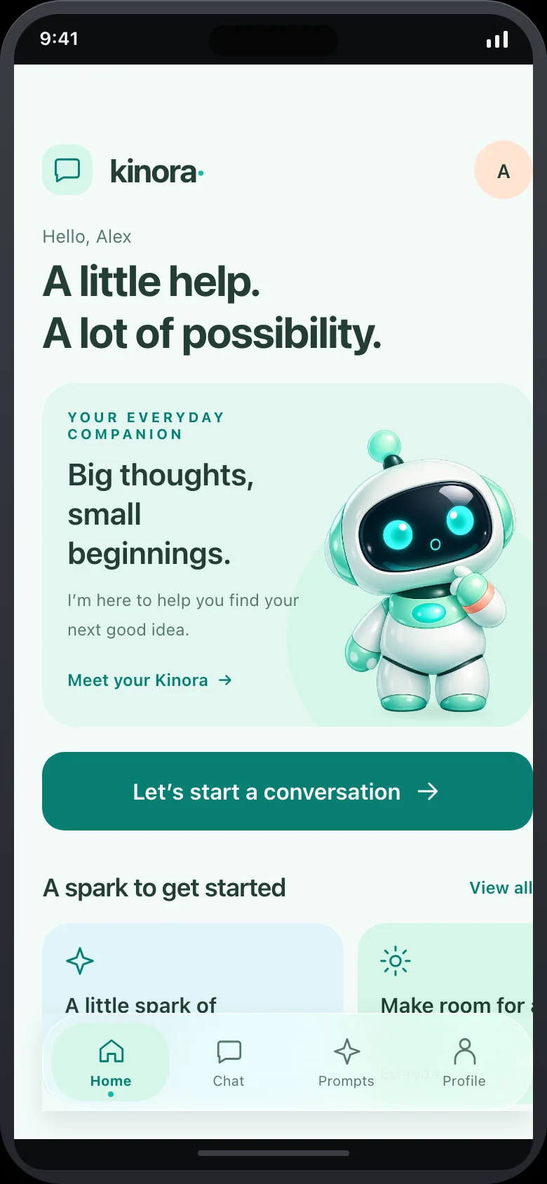 Kinora Chat — Home