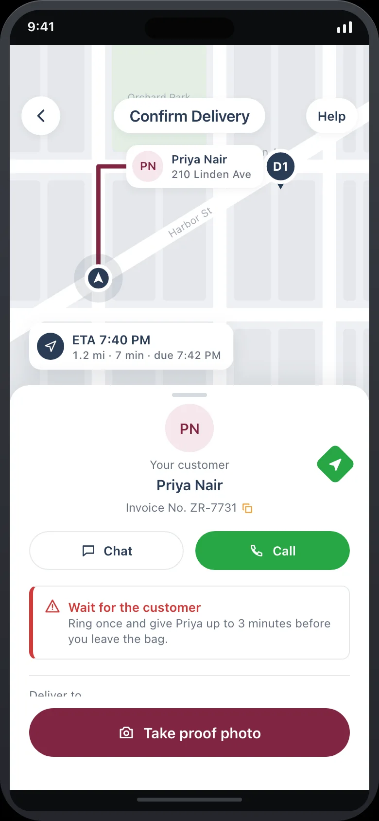 Zyvro Rider (AI Food Delivery Courier & Route Optimizer) — Delivery