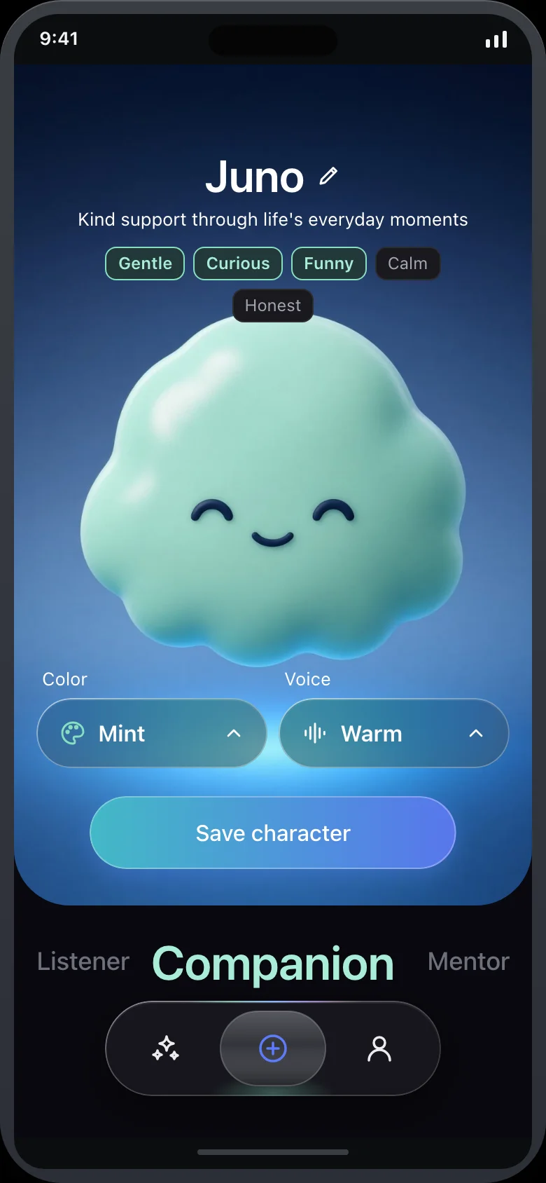 Mimbly (AI Companion) — Create