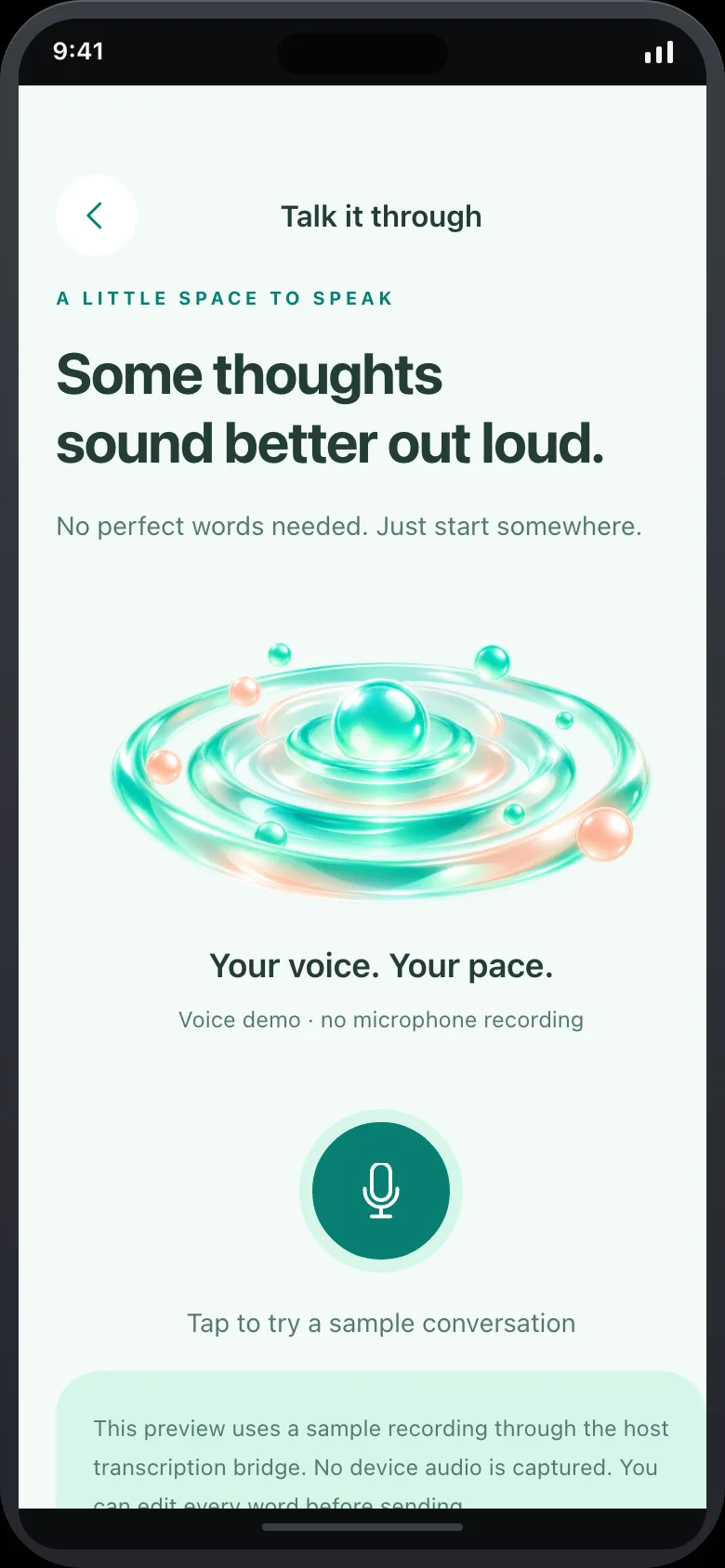 Kinora Chat — Voice
