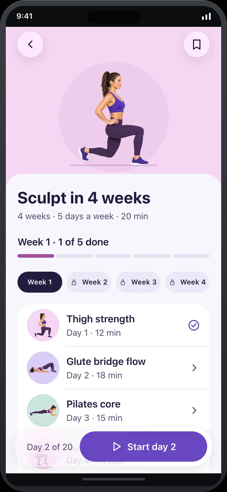 Lissom (Home Workout Planner) — Program